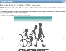 Tablet Screenshot of dynamicorthopedie.com